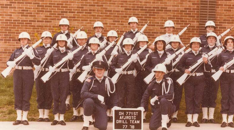 Lebanon’s Air Force Junior ROTC program was started in 1977 with about 50 cadets. Pictured are cadets in the first year of the program. CONTRIBUTED