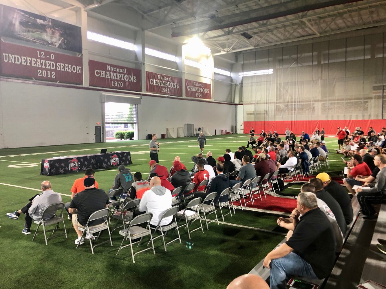 Ohio State football youth tackling clinic 2019