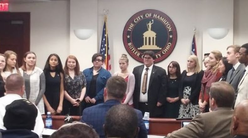 Members of the reconvened Hamilton Youth Commission now meet throughout the year, and the 16 members can re-apply for reappointment. CONTRIBUTED