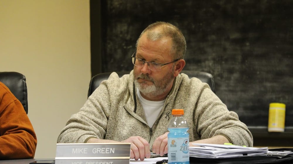 Milford Township Board of Trustees Vice President Mike Green at a meeting on Feb. 3, 2026, during which the board approved a fire levy for submission to the May 5, 2026, primary election ballot. KATELYN ALUISE/OXFORD FREE PRESS