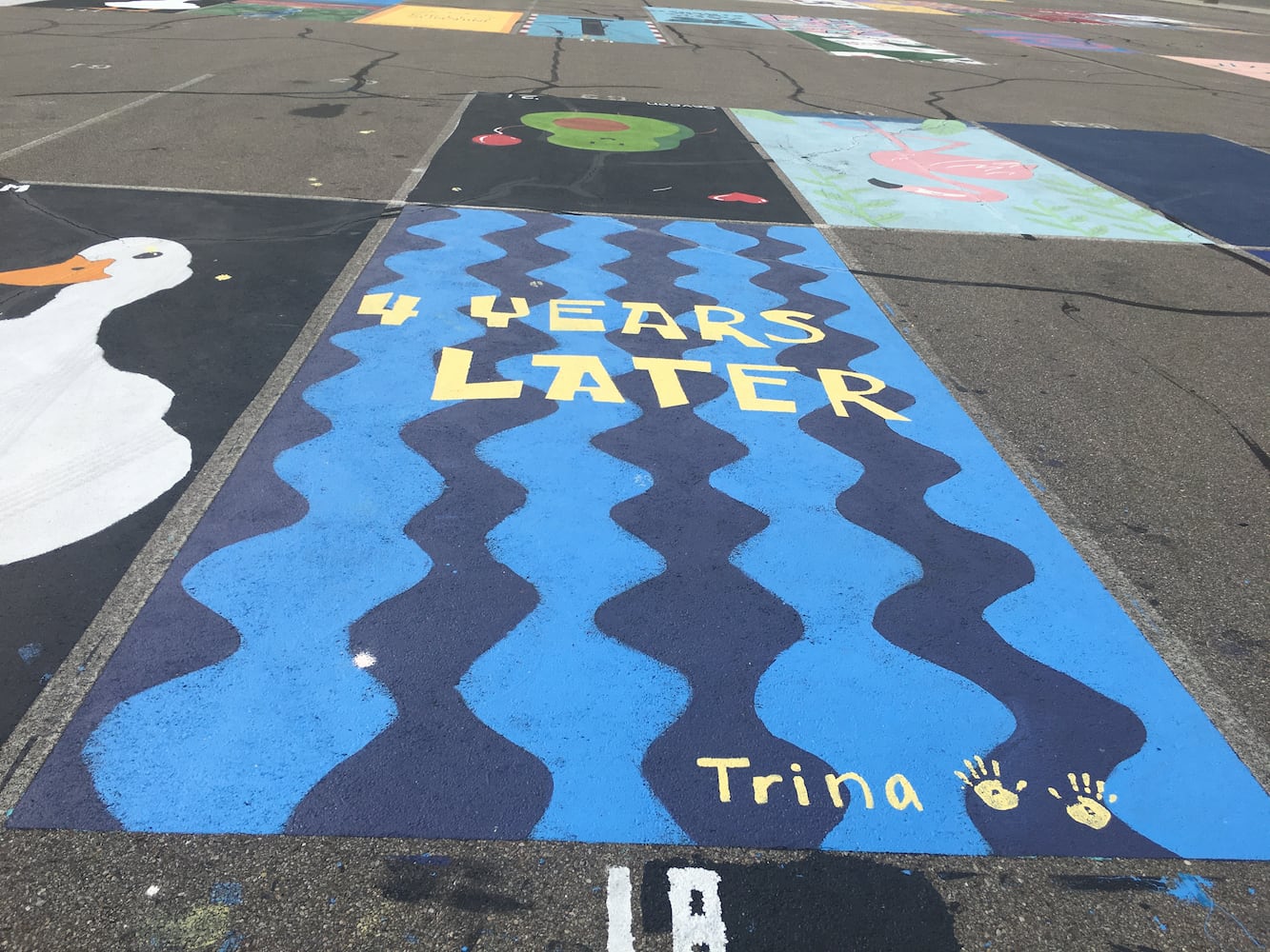 Lakota West High School parking lot spaces