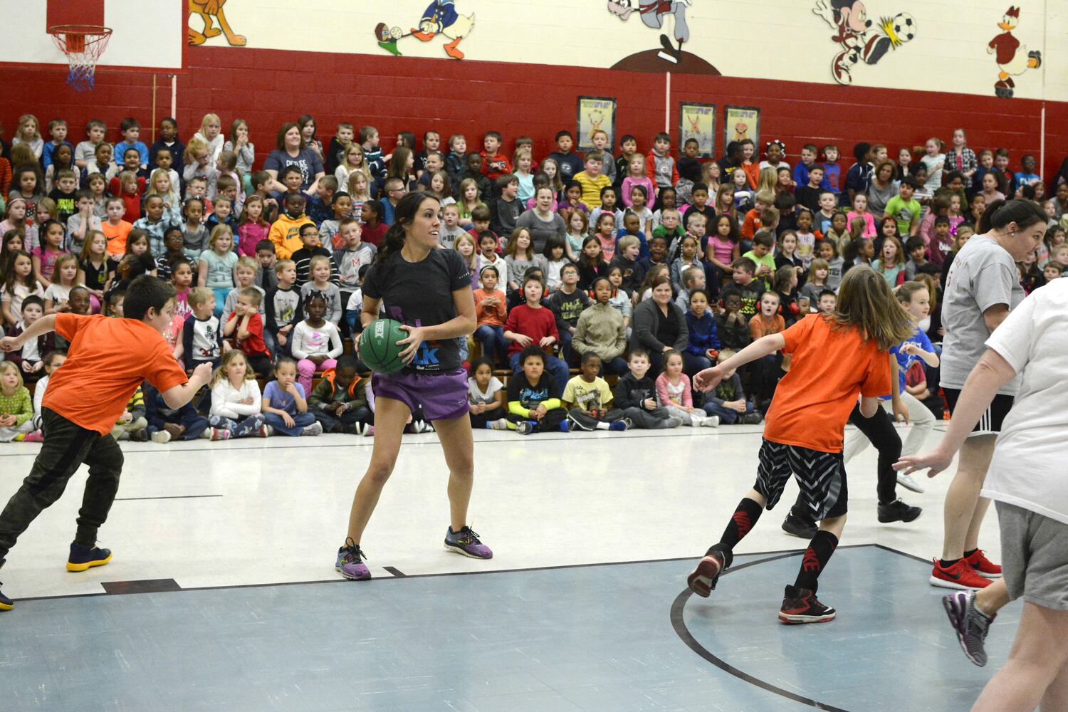 Students vs. Staff basketball