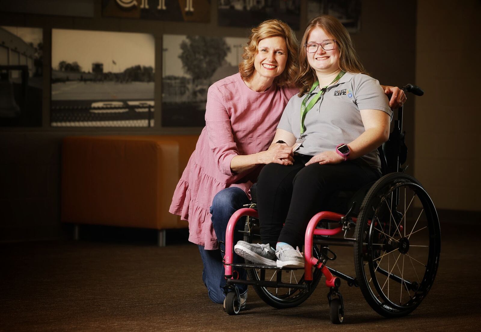 Maryanne Ferrell celebrated Mother's Day and the 21st birthday of her daughter, Elley, who was born with spina bifida. NICK GRAHAM/STAFF