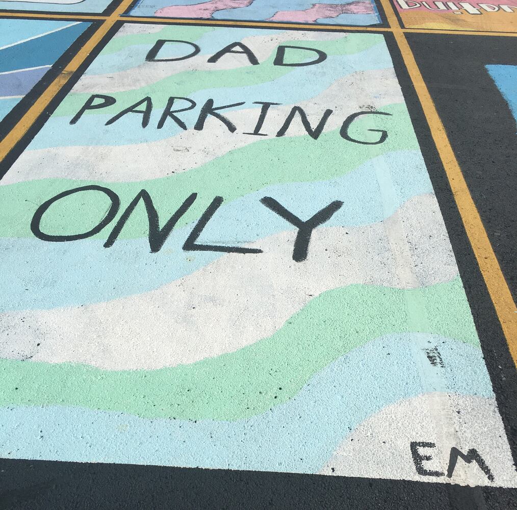 Badin senior parking lot spaces