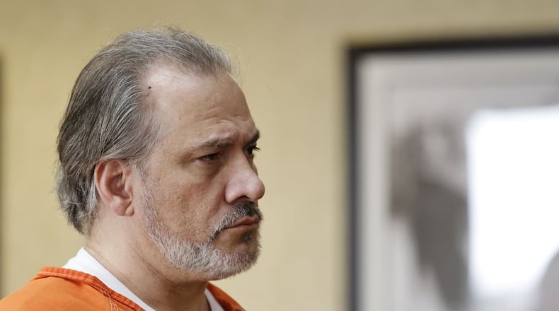 Toby Madden appeared for a competency hearing in Butler County Common Pleas Court Tuesday, Aug. 22, 2023 in Hamilton. Madden is charged with murder in the stabbing death of Rachelle Brewsaugh. NICK GRAHAM/STAFF