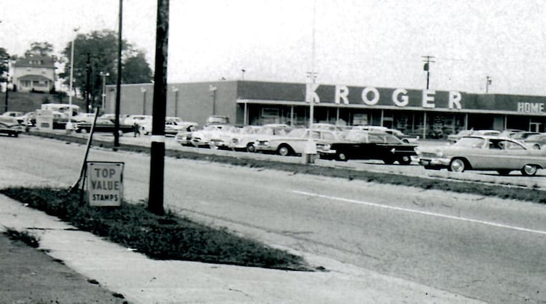 Kroger opened its first Fairfield location in June 1957 in the Hicks Manor Shopping Center. Today, this space is the home of Loman's Furniture. Journal-News file photo