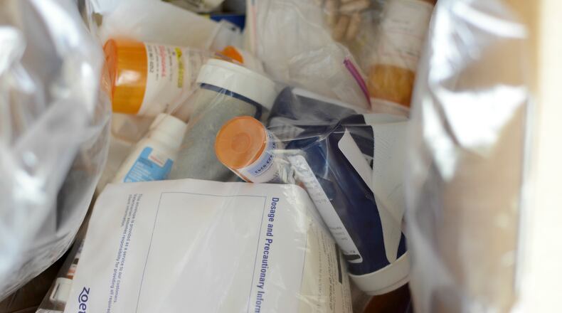 The DEA Drug Take Back Day is Saturday, April 30, and there are several locations in Butler County collecting unused or expired prescription medication for safe disposal. MICHAEL D. PITMAN/FILE