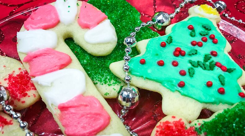 Roslyn Imhoff of Tenton entered her festive Butter Sugar Cookies for the 2017 Journal-News Holiday Cookie Contest. NICK GRAHAM/STAFF