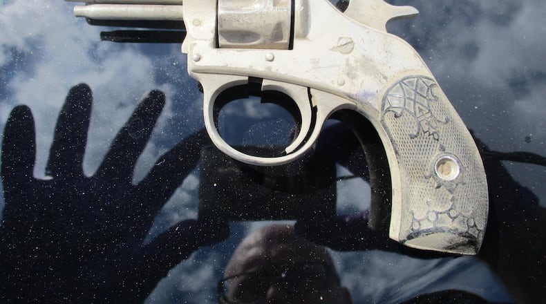 This is the weapon a suspect on Sunday, June 5, 2022, pointed at Fairfield police officer. The officer, after the shooting, said it was a "toy" but believed it was a real weapon when he fired shots at the suspects. The Ohio Bureau of Criminal Investigations (BCI) confirmed it was a real fire arm. PROVIDED/FAIRFIELD PD