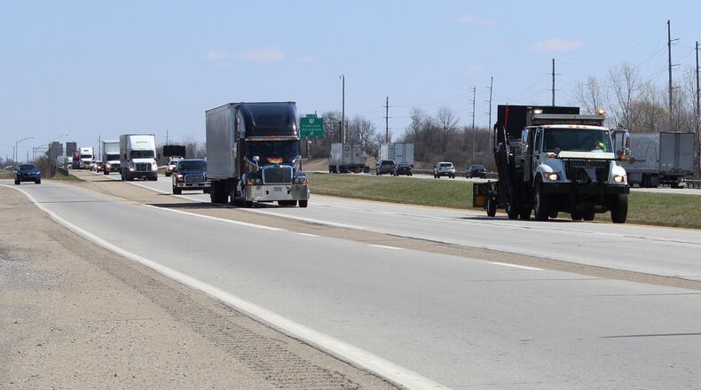 Ohio Department of Transportation announced Thursday that a long-planned $43 million project to widen Interstate 70 and improve safety between U.S. 68 and Ohio 72 in is expected to begin construction in August. It’s one of the region’s biggest projects this year. MICHAEL BURIANEK/STAFF