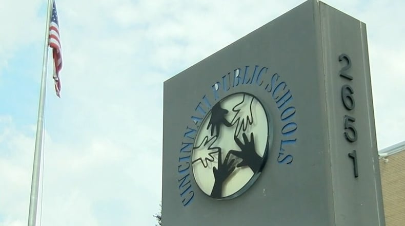 In total, more than 10,000 Cincinnati Public Schools students annually face exclusionary discipline, which includes suspensions, expulsions and alternative placements, the ACLU said. JOSH BAZAN/WCPO/FILE
