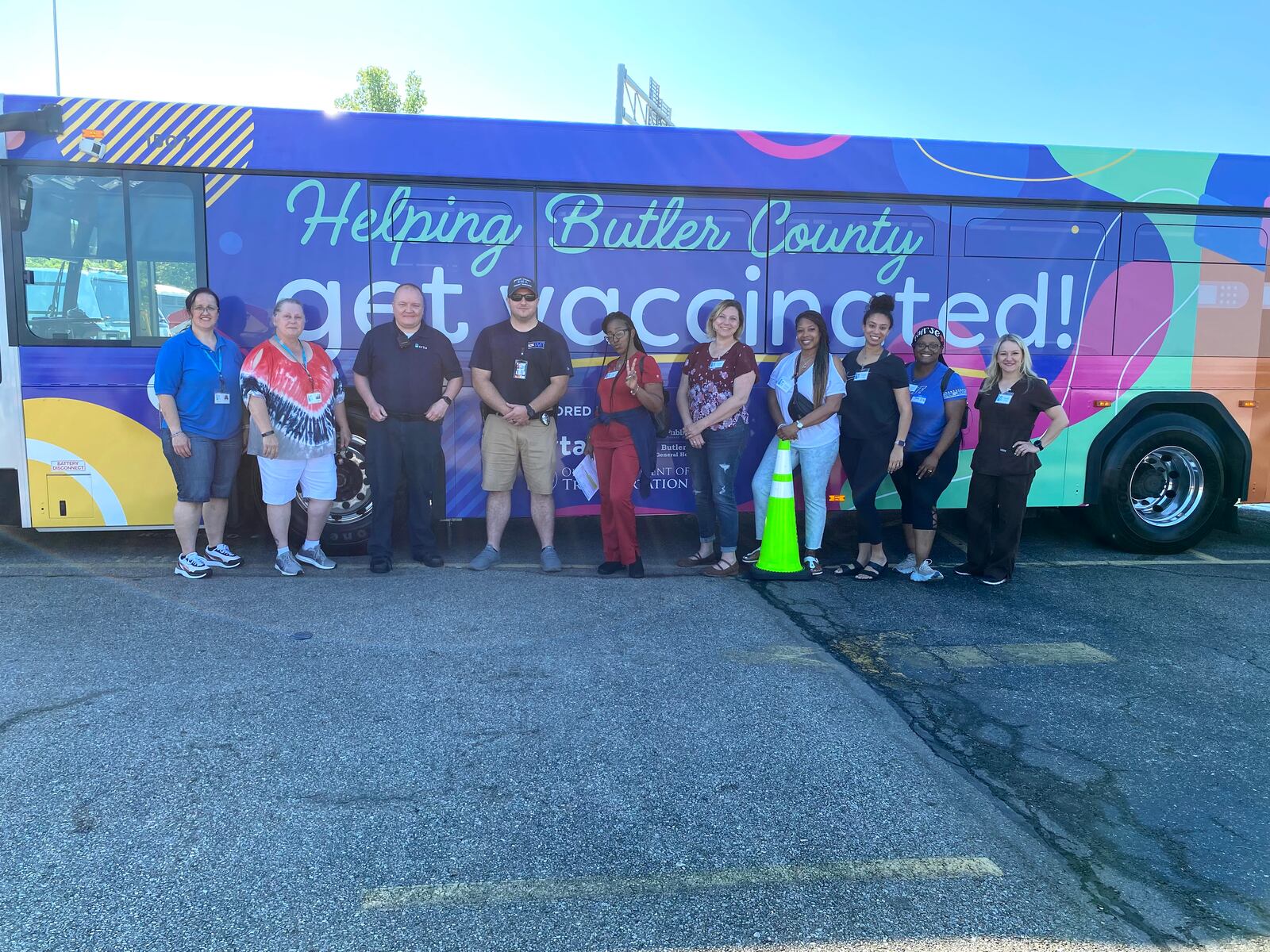 Butler County RTA and the Butler County General Health District have partnered to promote the public to get the COVID-19 vaccine. Since the vaccine has been in circulation, the number of COVID-19 infections have declined, but in recent weeks the number of people getting the shot have also declined. This RTA bus will be used to transport residents around Fairfield High School to the school on Tuesday, June 15, at a pop-up vaccination clinic. PROVIDED