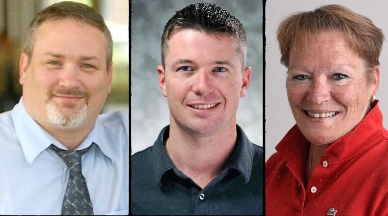Michael D. Pitman, Nicholas Graham and Denise Callahan were awarded by the Society of Professional Journalists of Ohio for work they produced in 2021. FILE PHOTOS