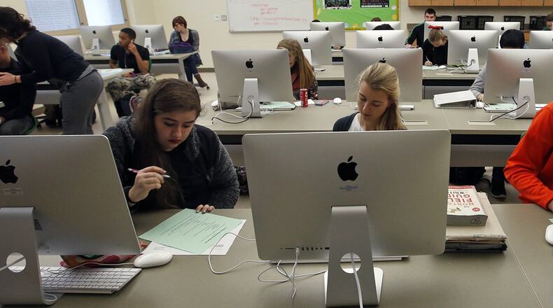 Ohio students appear likely to take K-12 state tests as usual this spring, as a top Ohio Department of Education official said Tuesday most of the “flexibilities” offered by the federal government in a COVID-riddled year are not feasible. Students prepare for testing in this file photo taken before the pandemic. TY GREENLEES / STAFF