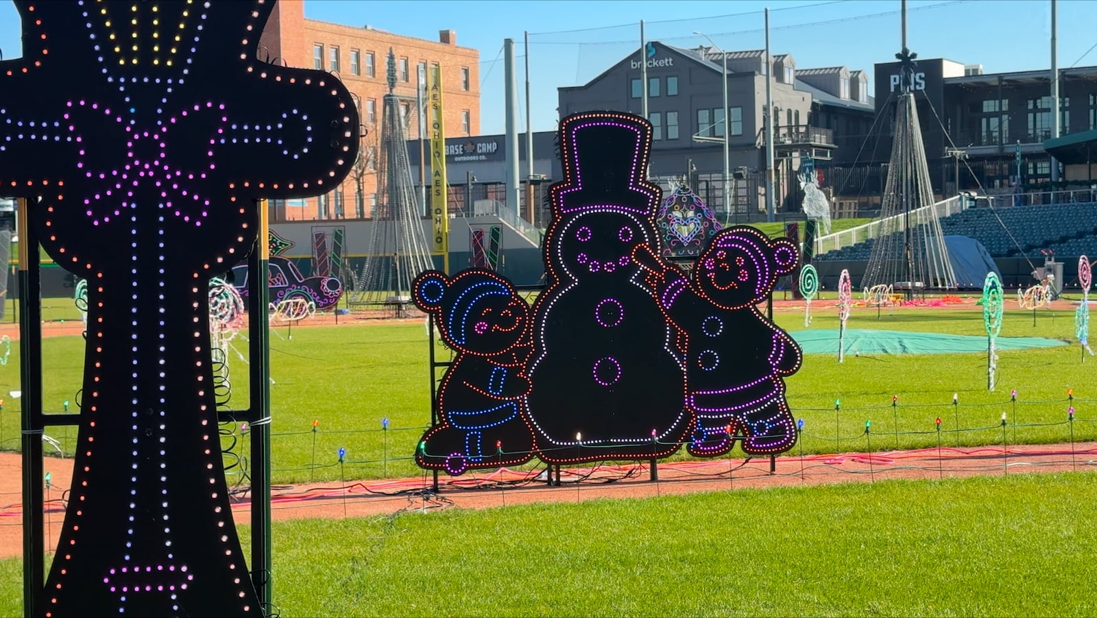 More than 1.1 million lights will usher in a new era of holiday entertainment for Dayton as Deck the Diamond opens at Day Air Ballpark Nov. 14 and continues through Jan. 3, 2026. DAVID SHERMAN/STFF