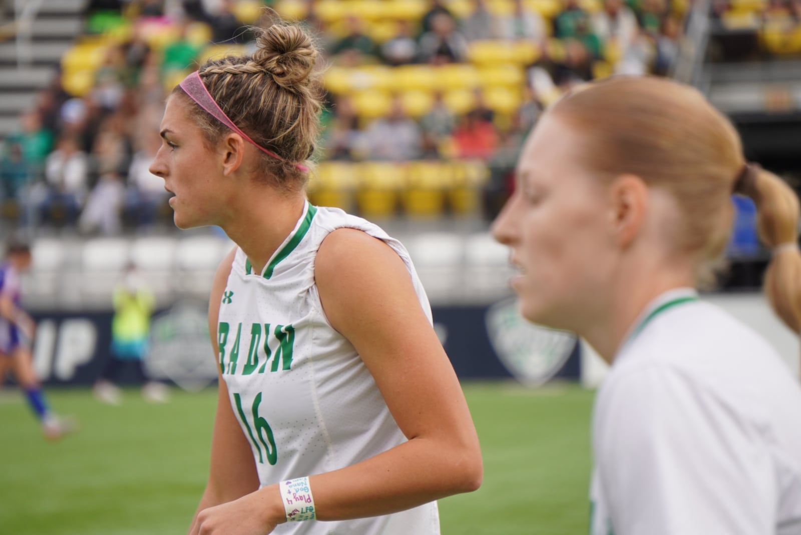 Badin High School's Braelyn Even looks down the field during the Division III state championship game against Bay on Saturday, Nov. 8 at Historic Crew Stadium in Columbus. CHRIS VOGT / CONTRIBUTED PHOTO