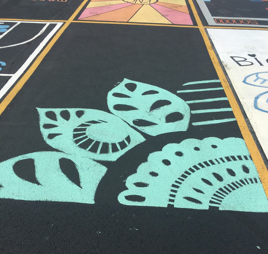 Badin senior parking lot spaces