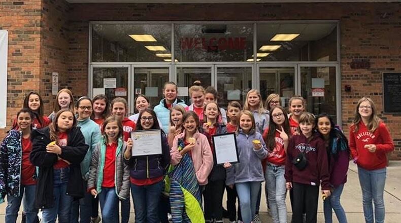 Students from Fairfield West Elementary were recently honored for their letter-writing program to military veterans being treated at Christ Hospital in Butler County’s Liberty Township. (Provided Photo/Journal-News)
