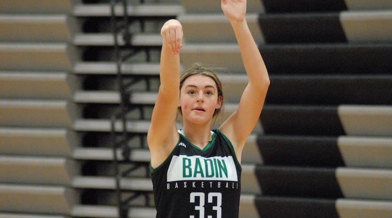 Badin freshman Braelyn Even averages a team-high with 15.6 points, 9.4 rebounds and 3.9 steals a game. The Rams are currently 9-1 on the season. Chris Vogt/CONTRIBUTED