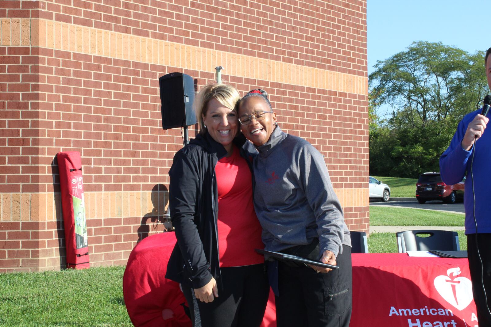 Top fundraiser Margaret Martin (right) with American Heart Association Director Missy Ford.