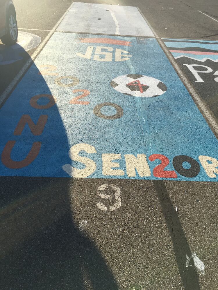 Lakota West senior parking spaces