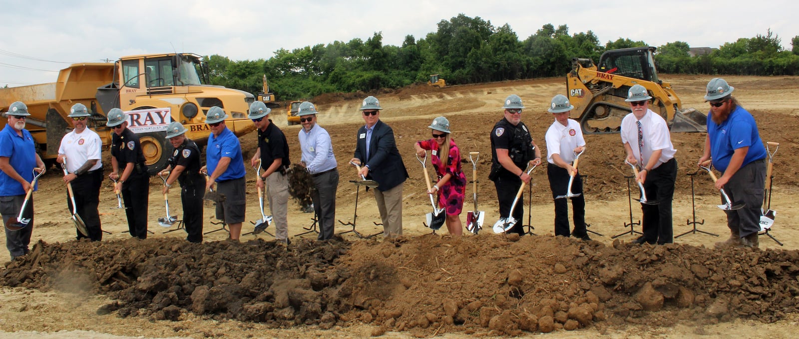 Fairfield Twp. trustees and staff participated in the groundbreaking for Lane Public Library’s newest branch in Fairfield Twp. Credit: Sue Kiesewetter