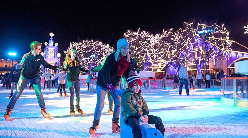 Winterfest at Kings Island amusement park.
