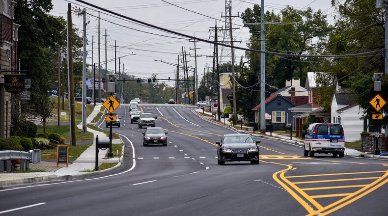 Cincinnati Dayton Road between Interstate 75 and West Chester Road is now fully open from an improvement project after construction has slowed down traffic in the area for months. There are some odds and ends like the decorative lighting and other features still to come but all four lanes are now open Monday, Oct. 7. NICK GRAHAM/STAFF