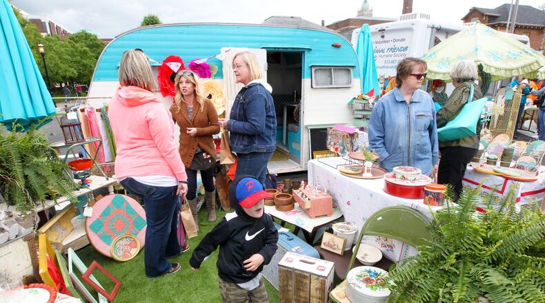 Hamilton Flea, the first curated, urban flea market in the city, launched in 2016 in German Village. It moves this year to the city’s more spacious new Marcum Park. GREG LYNCH / STAFF FILE 2016