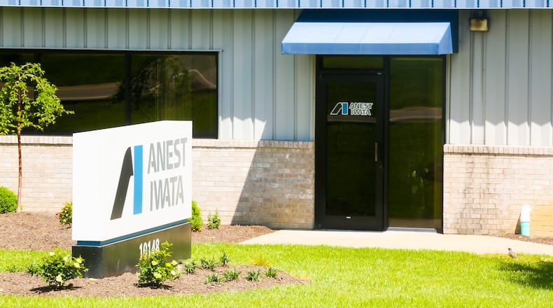 West Chester-based Anest Iwata USA, a leading Japanese manufacturer of engineered solutions for air compressors and coating equipment for more than 90 years, relocated its West Chester-based North American headquarters to a 23,664-square-foot facility it purchased at 10148 Commerce Park Drive in Schumacher Commerce Park. GREG LYNCH / STAFF
