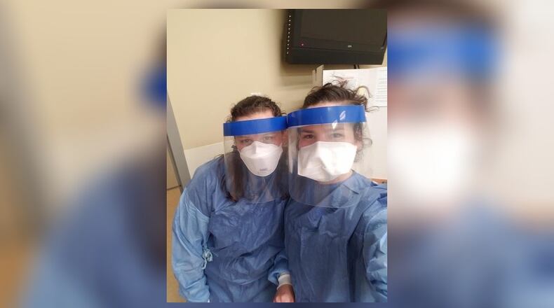 Nicolle Langley, left, with her manager Jeanee Kizer, right.