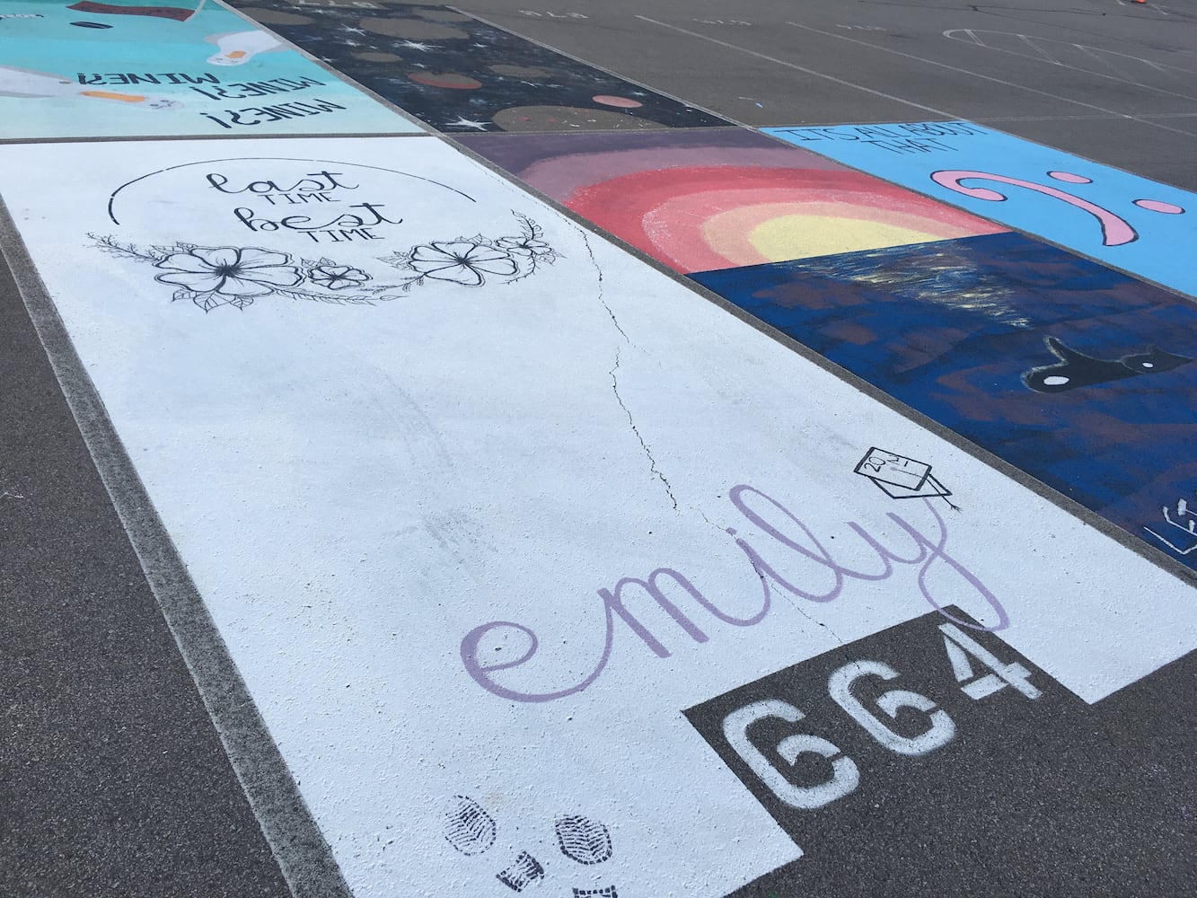 Lakota West High School parking lot spaces