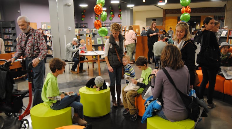 A new MidPointe Library branch opened Friday, Nov. 2, 2018, at Liberty Center in Liberty Twp. The location is on the second floor of The Foundry, Liberty Center’s indoor shopping mall, and features approximately 10,000 items for checkout, including books, DVDs, compact discs and magazines.