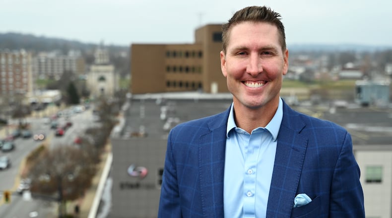 David Stark, the community manager of Artspace Hamilton Lofts in downtown Hamilton, has been named 2024 Hamilton Citizen of the Year. He'll be honored at the Greater Hamilton Chamber of Commerce's annual meeting on Jan. 31, 2025, at Spooky Nook Sports Champion Mill's conference center on North B Street. MICHAEL D. PITMAN/STAFF