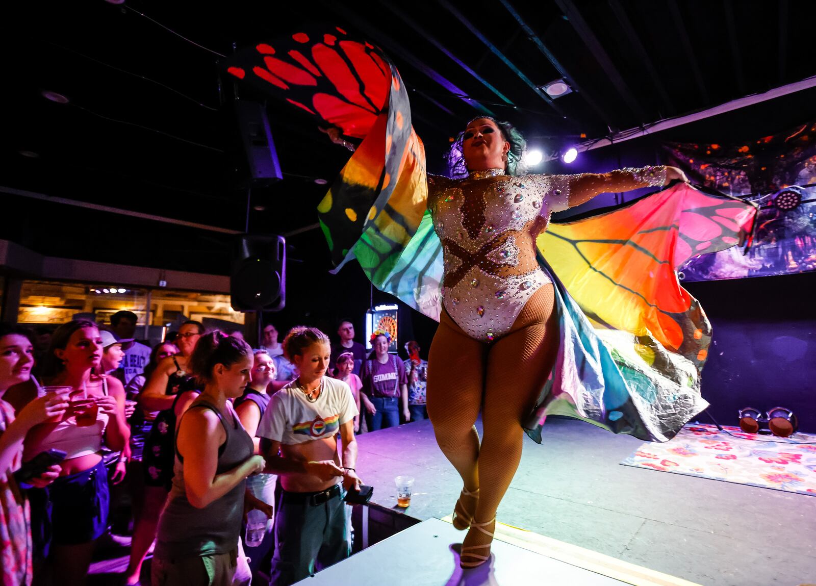 Nichelle Kartier performs on stage at Leo's at the Slice for a drag show to close out last year's Middletown Pride event. This year's drag show will be performed from 7-9 p.m. Friday, June 24 at Governor's Square. NICK GRAHAM / STAFF