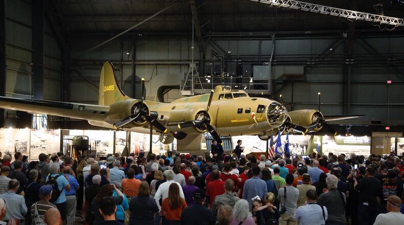 The Memphis Belle exhibit opens at the National Museum of the US Air Force. TY GREENLEES / STAFF