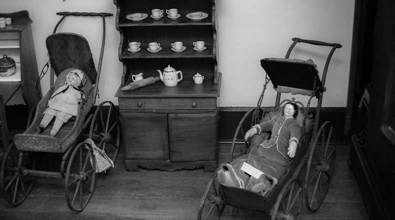 The Doty Homestead contained many pioneer-era items including dolls, furniture and clothing items which members of the Spiritual Realm Paranormal Investigators hope will draw the spirits out during their July 13 programs. CONTRIBUTED