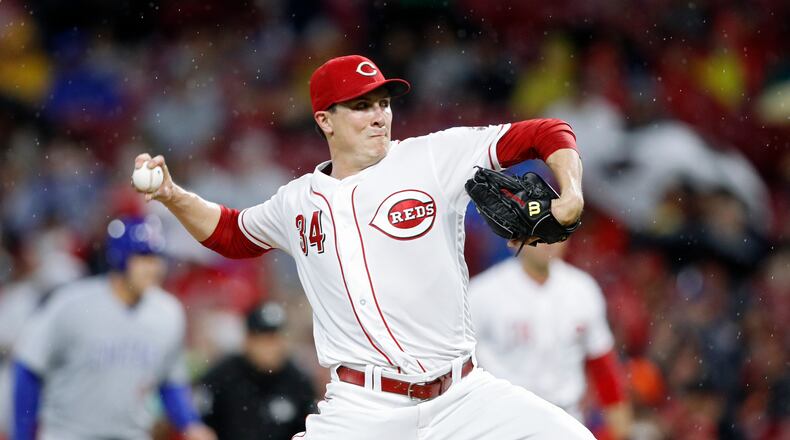 CINCINNATI, OH - MAY 18: Homer Bailey #34 of the Cincinnati Reds pitches in the first inning against the Chicago Cubs at Great American Ball Park on May 18, 2018 in Cincinnati, Ohio. (Photo by Joe Robbins/Getty Images)