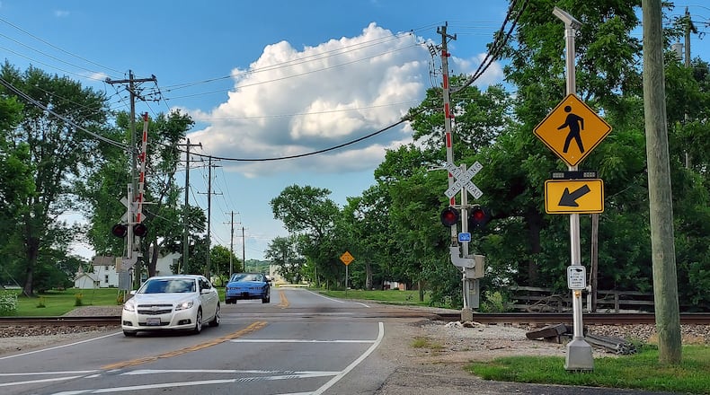 The approach and descent at the Seward Road railroad tracks will be made less severe as part of the final phases of the road improvement project near the Fairfield Logistics Park at the Fairfield/Fairfield Twp. border. SUE KIESEWETTER/CONTRIBUTED