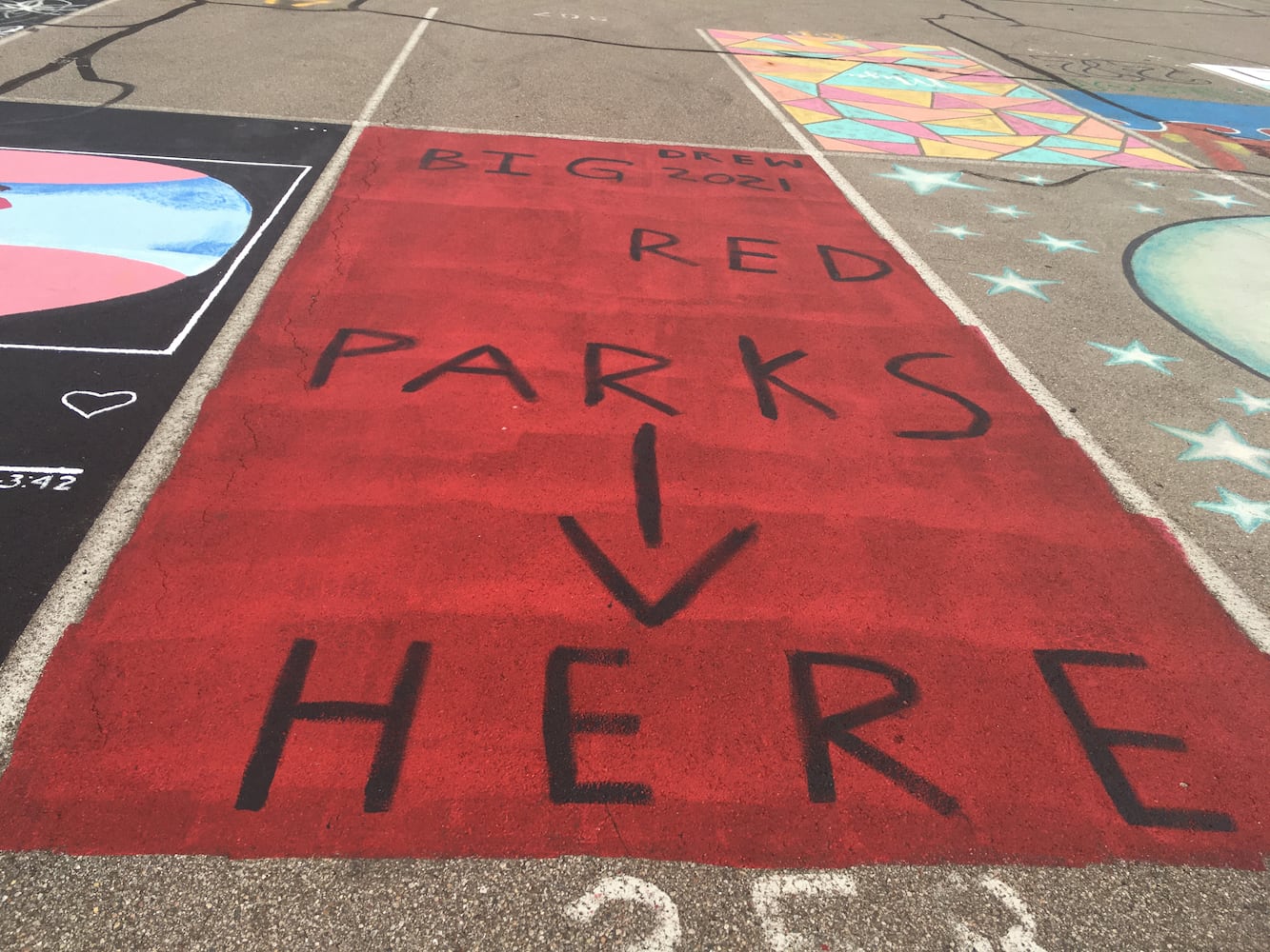Lakota West High School parking lot spaces