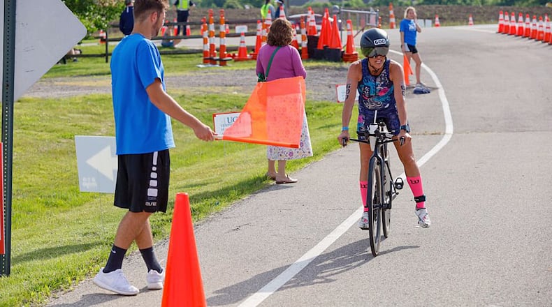 Road restrictions will be in place Sunday for the Mojo Triathlon Club's event in and around Voice of America MetroPark in West Chester Twp. MOJO TRIATHLON CLUB/CONTRIBUTED