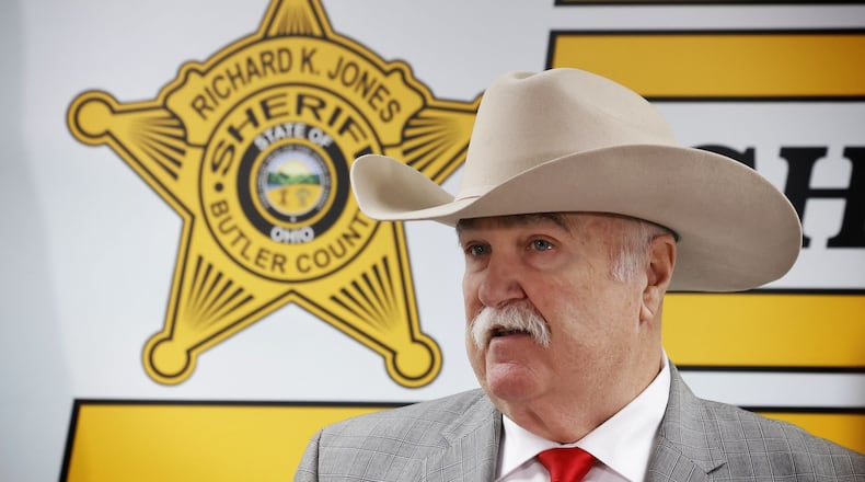 Butler County Sheriff Richard Jones announced this week his deputies and ICE agents arrested 23 in what was a called a "targeted operation" across multiple locations in Butler County. NICK GRAHAM/STAFF