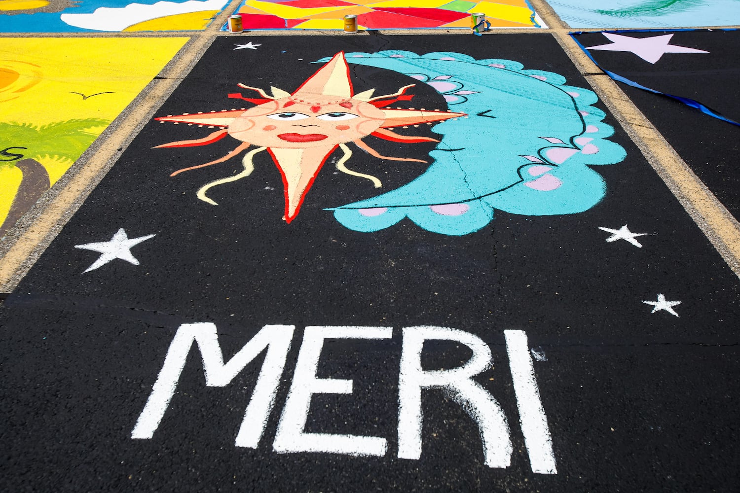 081220 Lakota East parking spot painting