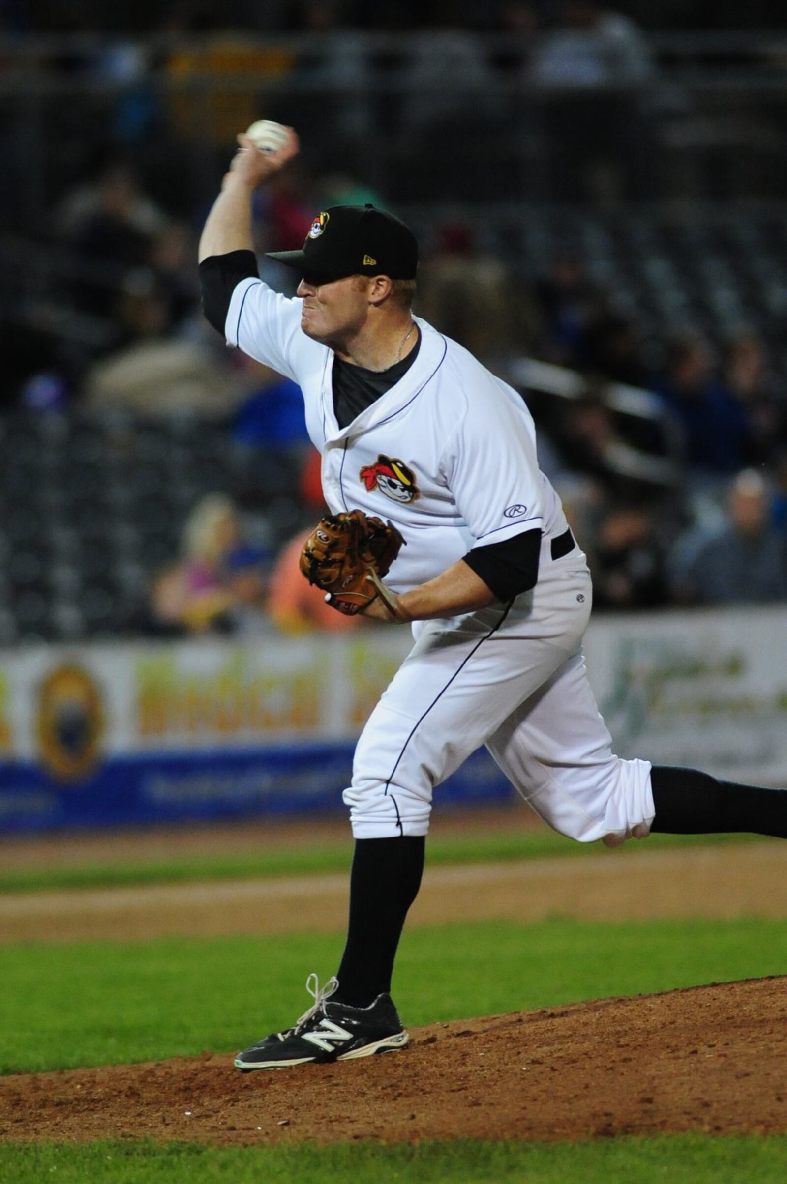 Brett McKinney is shown pitching for the Class A West Virginia Power in 2014. SAM SANTILLI/WEST VIRGINIA POWER