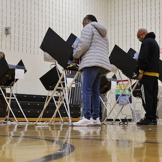 Voters cast their ballots on election day Tuesday, Nov. 7, 2023 at Rosa Parks Elementary School in Middletown. NICK GRAHAM/STAFF