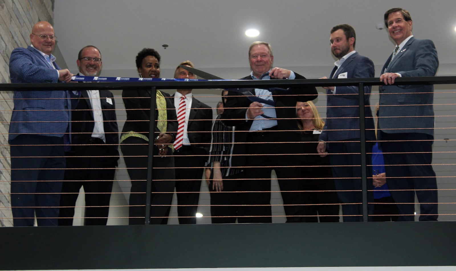 Republic Wire's owner Ron Rosenbeck officially opened the company's new building for warehouse, distribution, and office operations during a May 20 ribbon cutting ceremony. Credit: Sue Kiesewetter