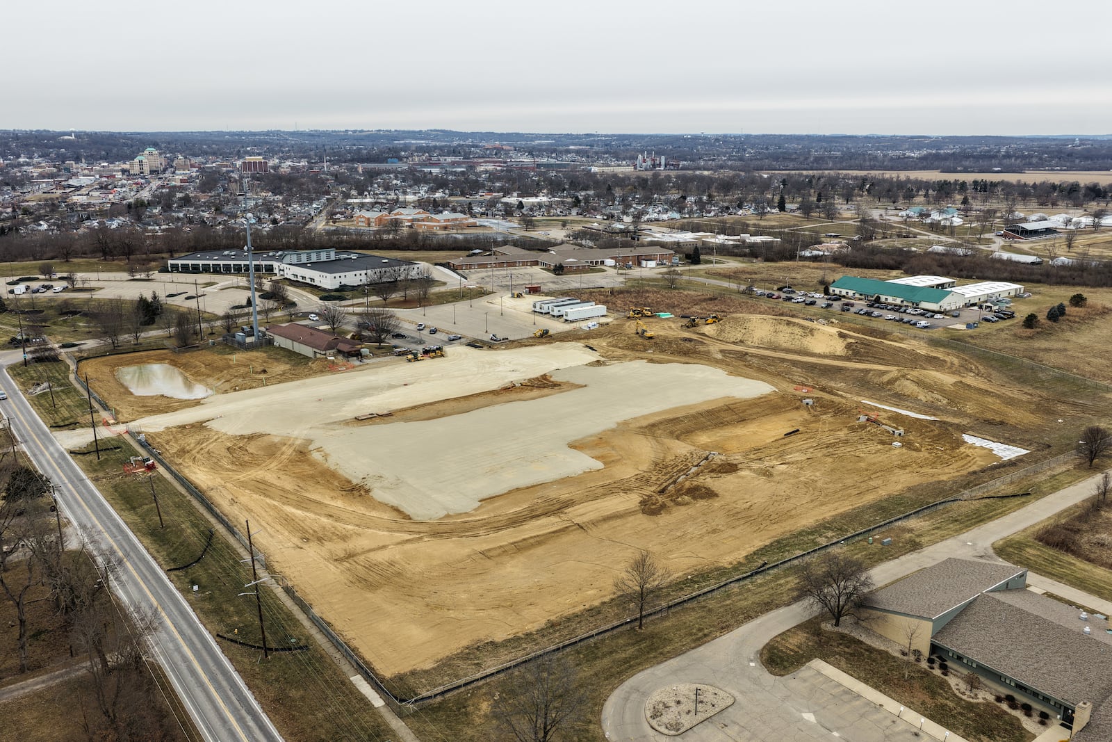 Construction work will begin appearing on the Princeton Road campus in Hamilton now that the commissioners have approved a $7.4 million batch of contracts for the new 911 dispatch/coroner’s morgue complex. NICK GRAHAM/STAFF