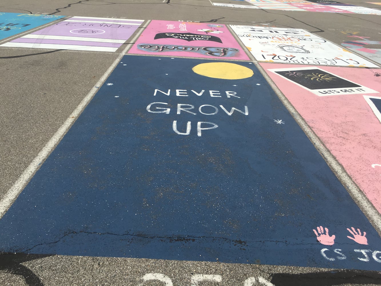 Lakota West High School parking lot spaces