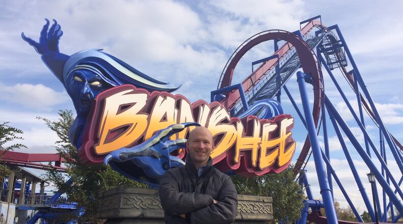Kings Island’s new director of communications, Chad Showalter loves thrill rides, roller coasters and Planet Snoopy. He has been a Kings Island season pass holder for almost 20 years. CONTRIBUTED