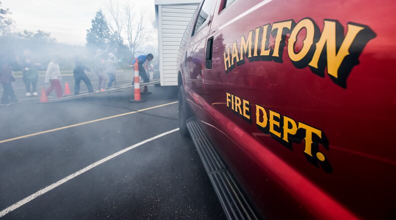 Hamilton fire vehicle. NICK GRAHAM/STAFF